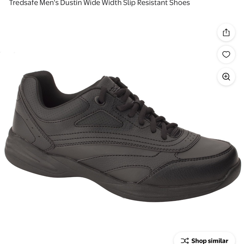 Men's Black Slip Resistant Shoes